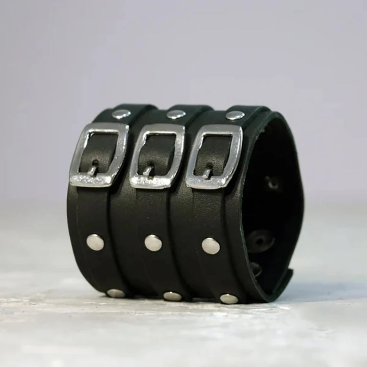 Leather cuff bracelet