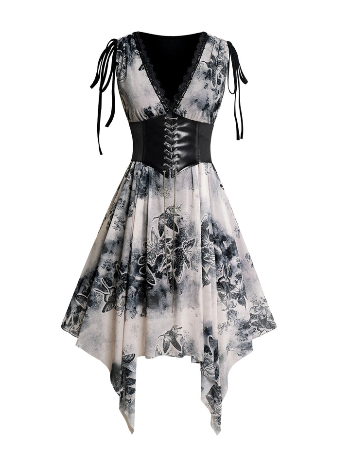 Elegant steampunk dress