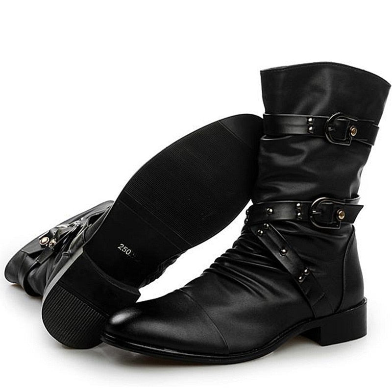 Black Steampunk Boots