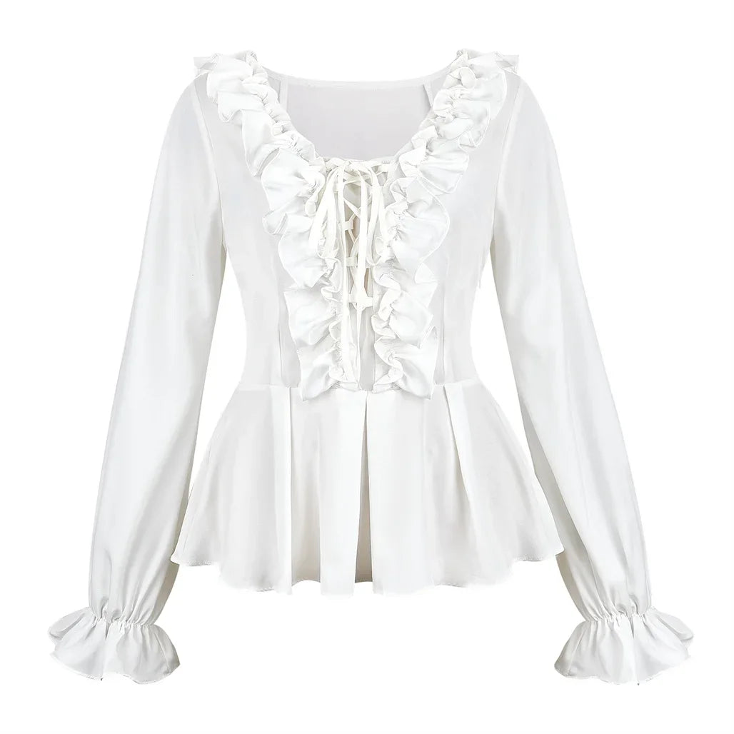Victorian ruffle blouse