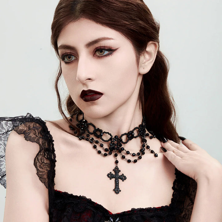 Gothic cross necklace
