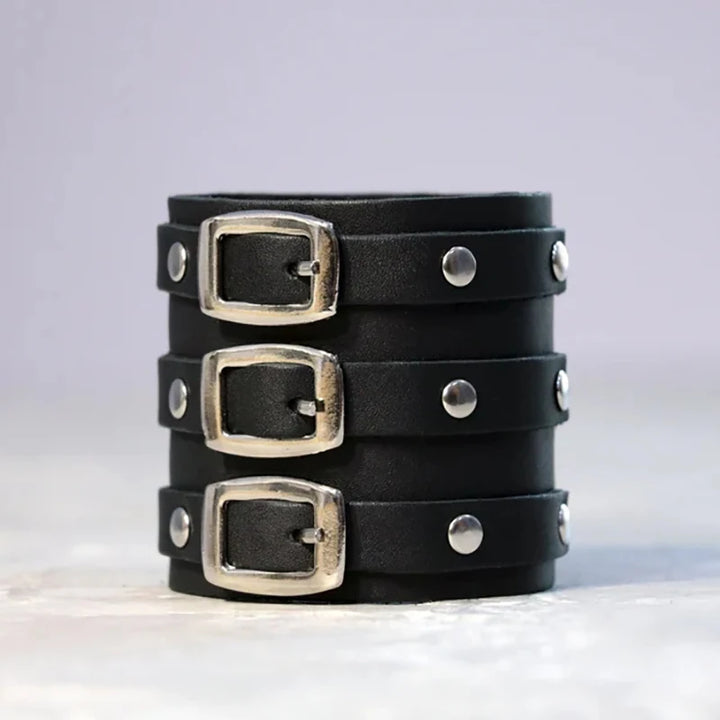 Leather cuff bracelet
