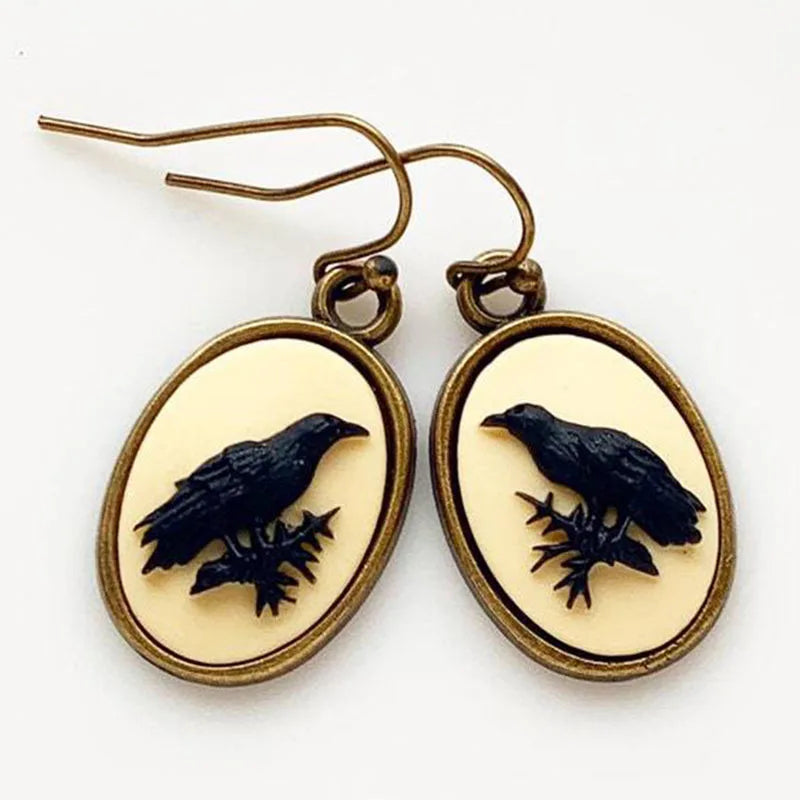 Raven earrings