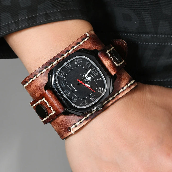 Steampunk cuff watch