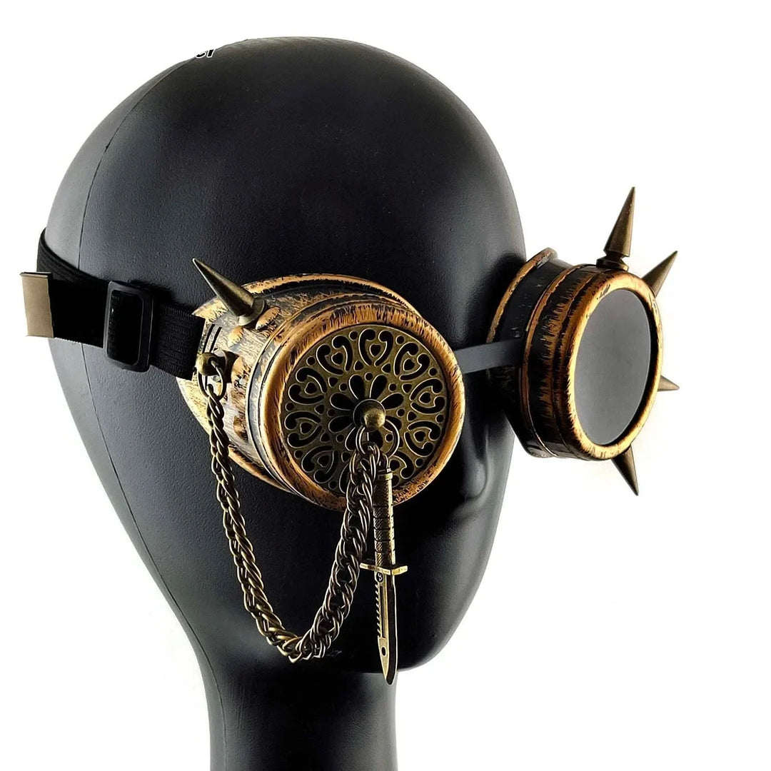 Steampunk spike goggles