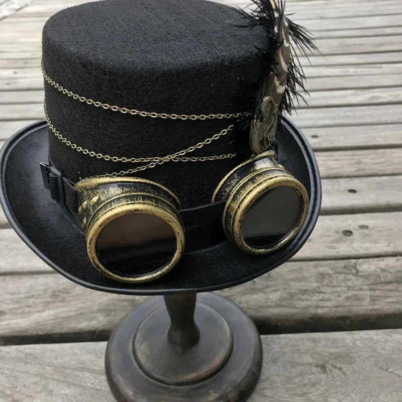 Steampunk hat and goggles