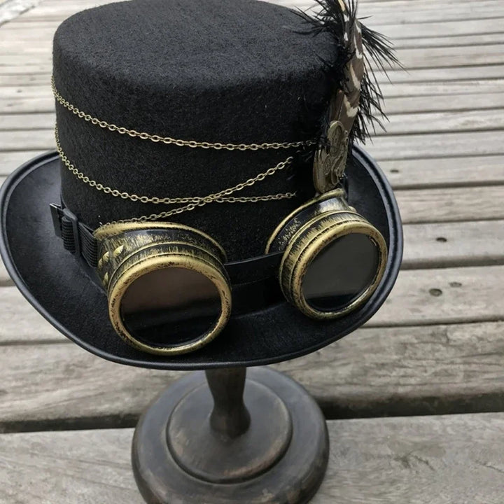 Steampunk hat and goggles