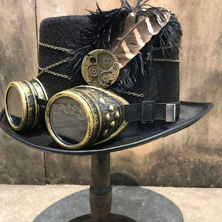 Steampunk hat and goggles