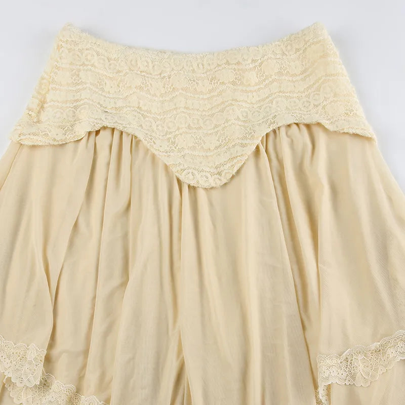 Beige Steampunk skirt