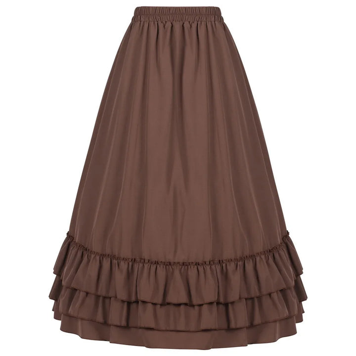 Steampunk gathered skirt