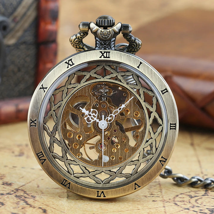 Mechanical steampunk pocket watch