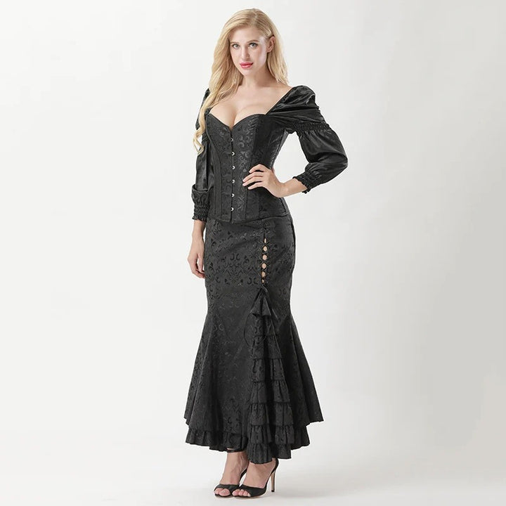Goth steampunk costume