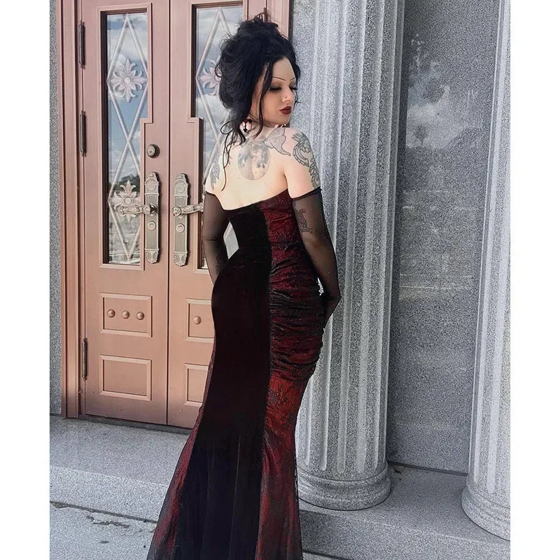 vampire corset dress Shop Gothic Costume, Adult Halloween Costume, Black & Red And Skirt Set, Dark Angel Costume, Priestess Dress, Dark Fairy Gown You will love how you feel in this gorgeously rich costume made with high quality materials and craftsmanship Gothic Victorian Vampire Corset Dress