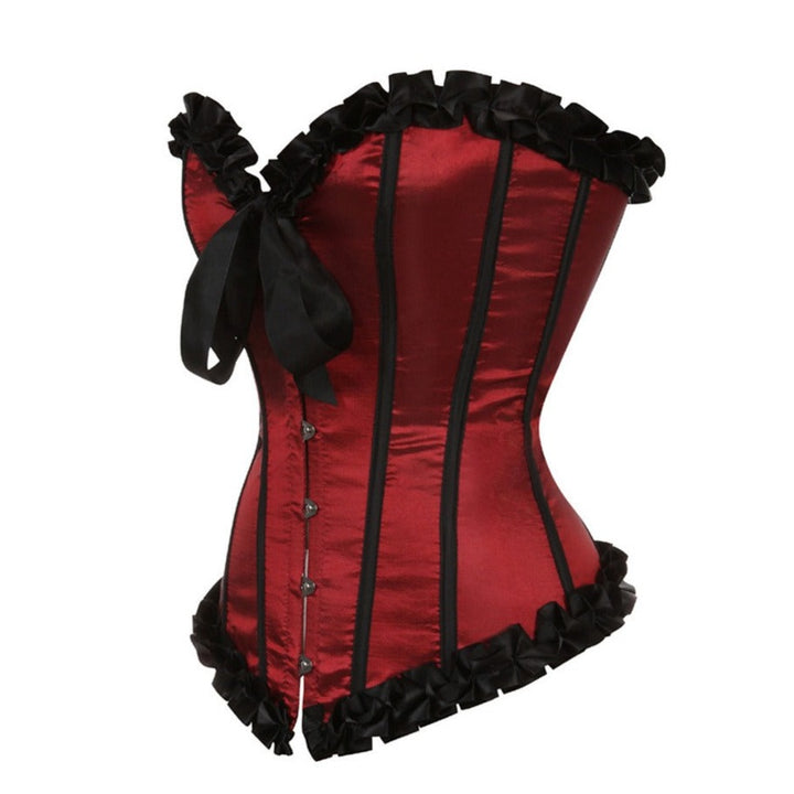 Red and black Steampunk corset