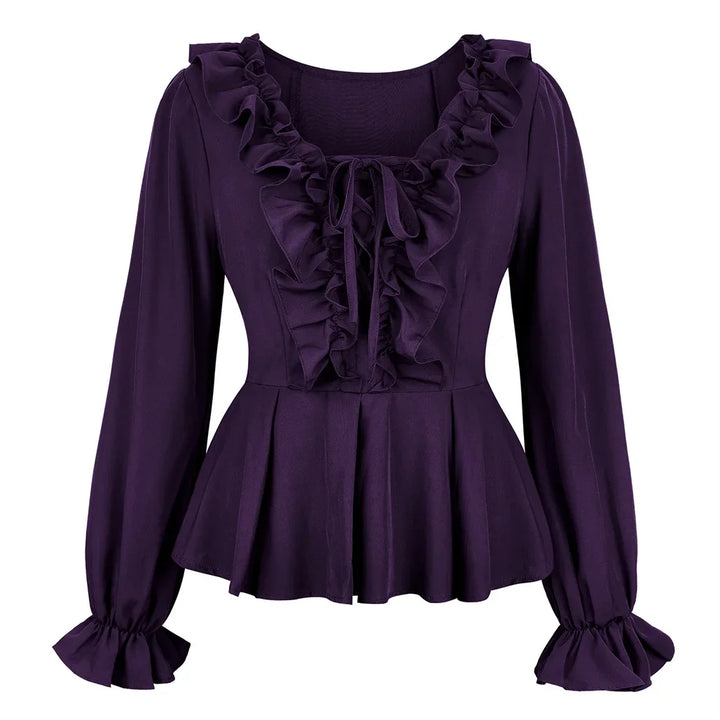 Victorian ruffle blouse