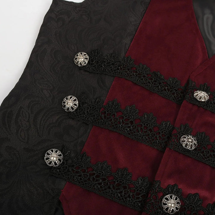 Velvet steampunk vest