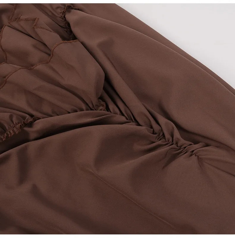 Steampunk gathered skirt