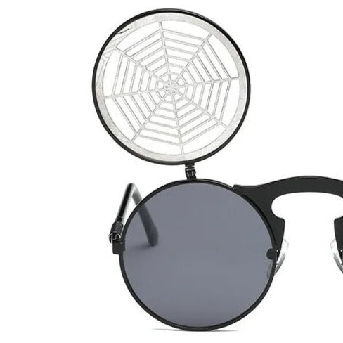 Steampunk spider web sunglasses