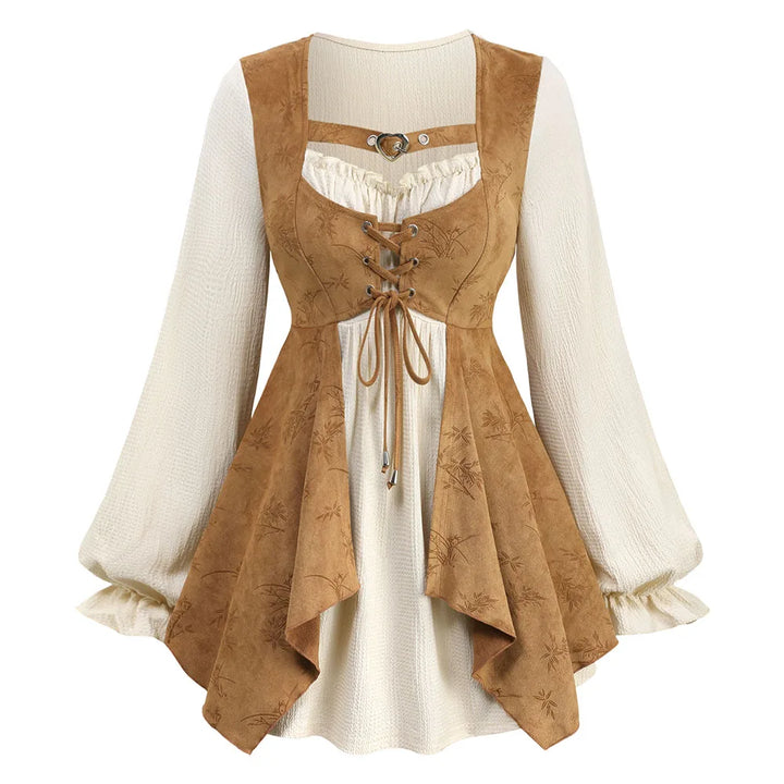 Layered Steampunk blouse