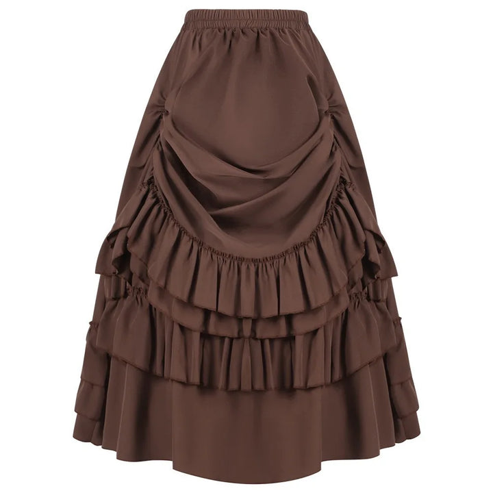 Steampunk gathered skirt