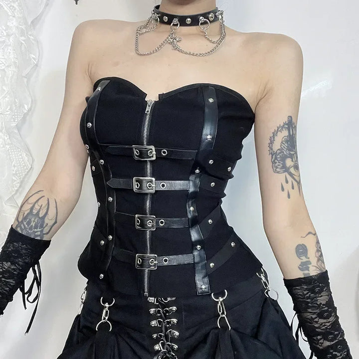 Strapless Steampunk Corset