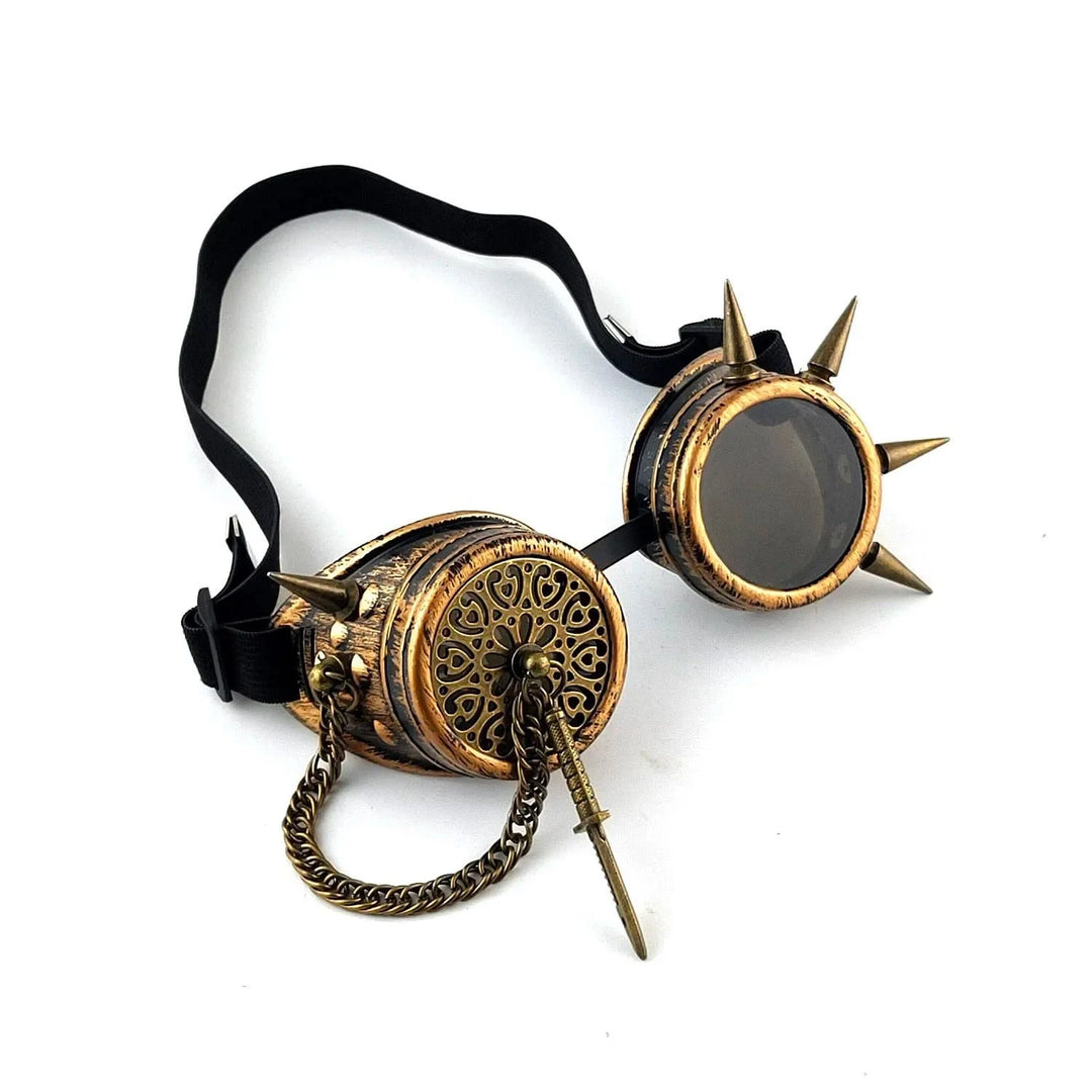 Steampunk spike goggles