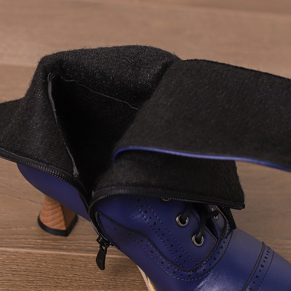 blue dress boots Women's Armada