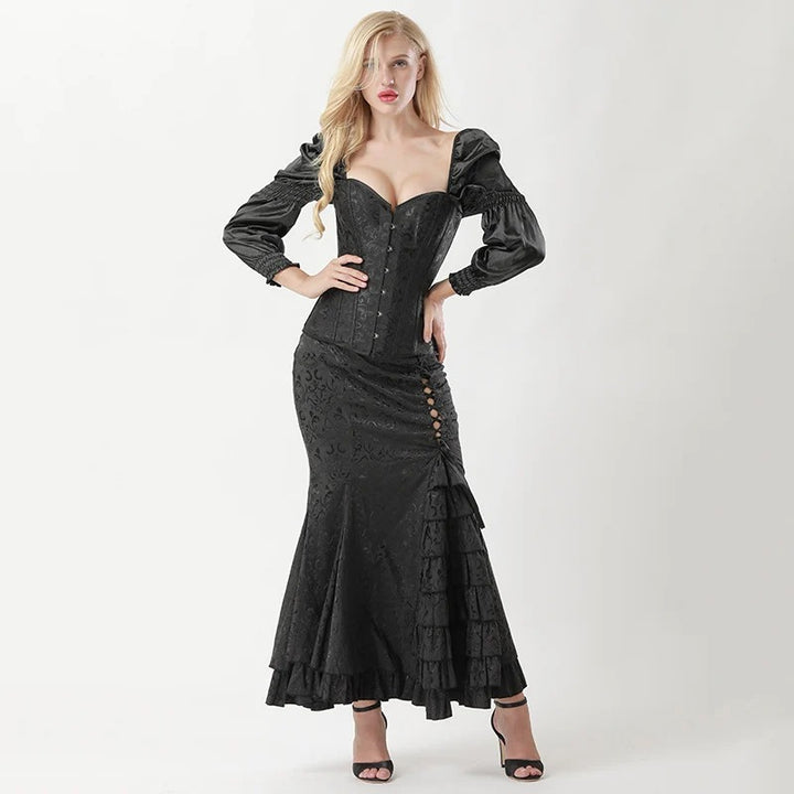 Goth steampunk costume