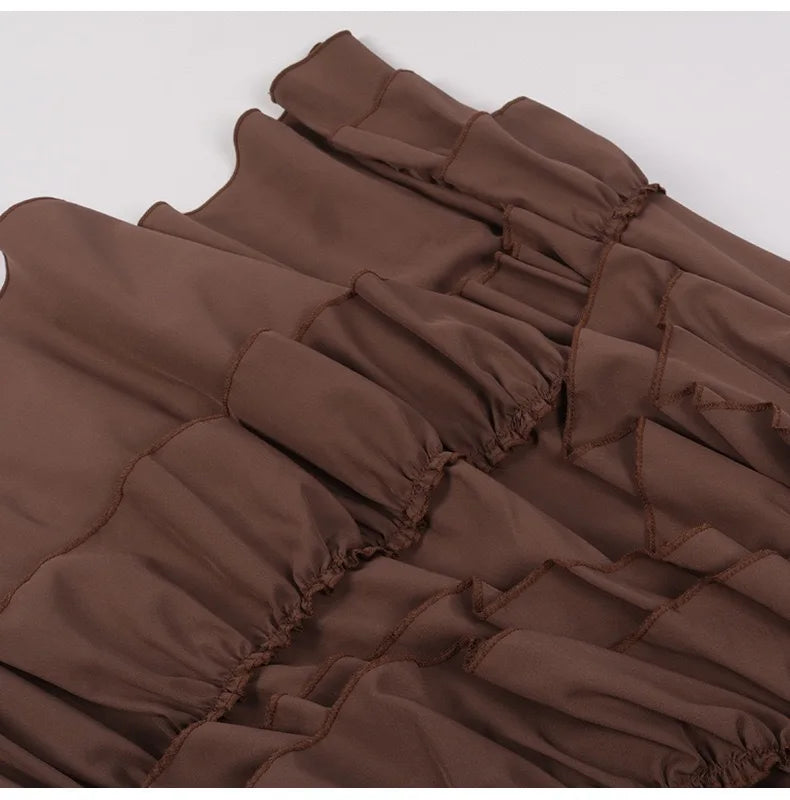 Steampunk gathered skirt