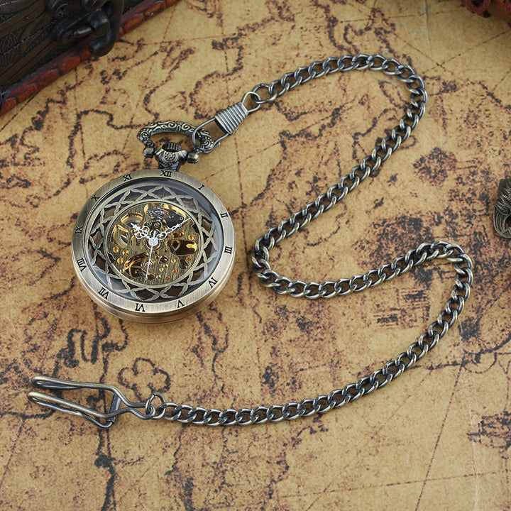 Mechanical steampunk pocket watch