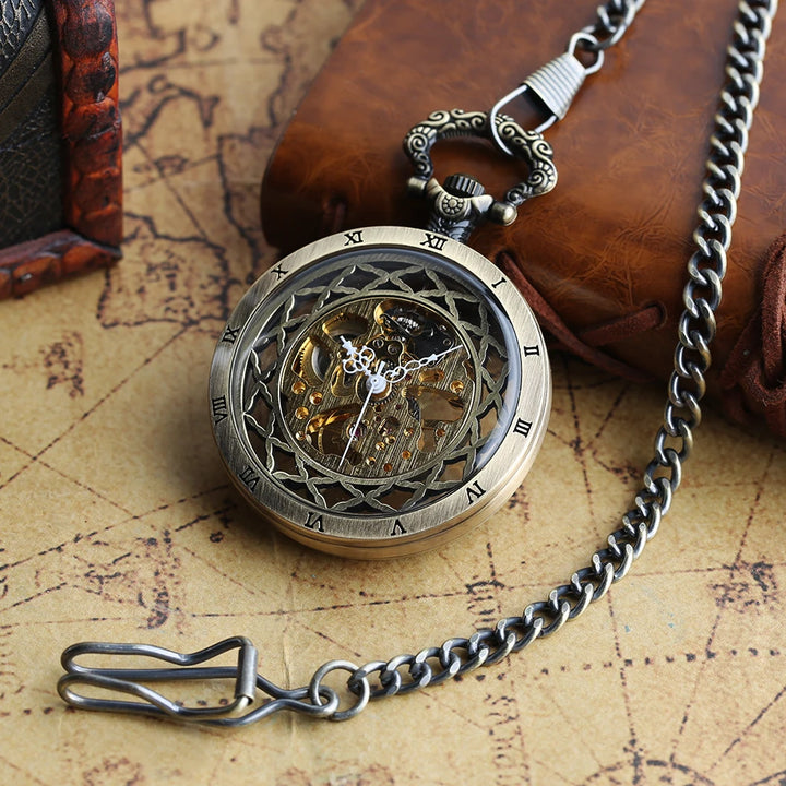 Mechanical steampunk pocket watch