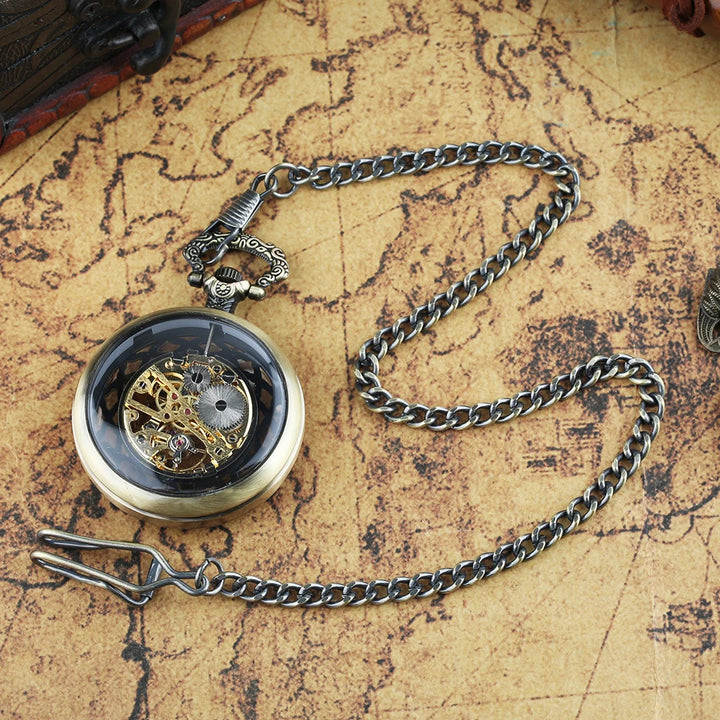 Mechanical steampunk pocket watch