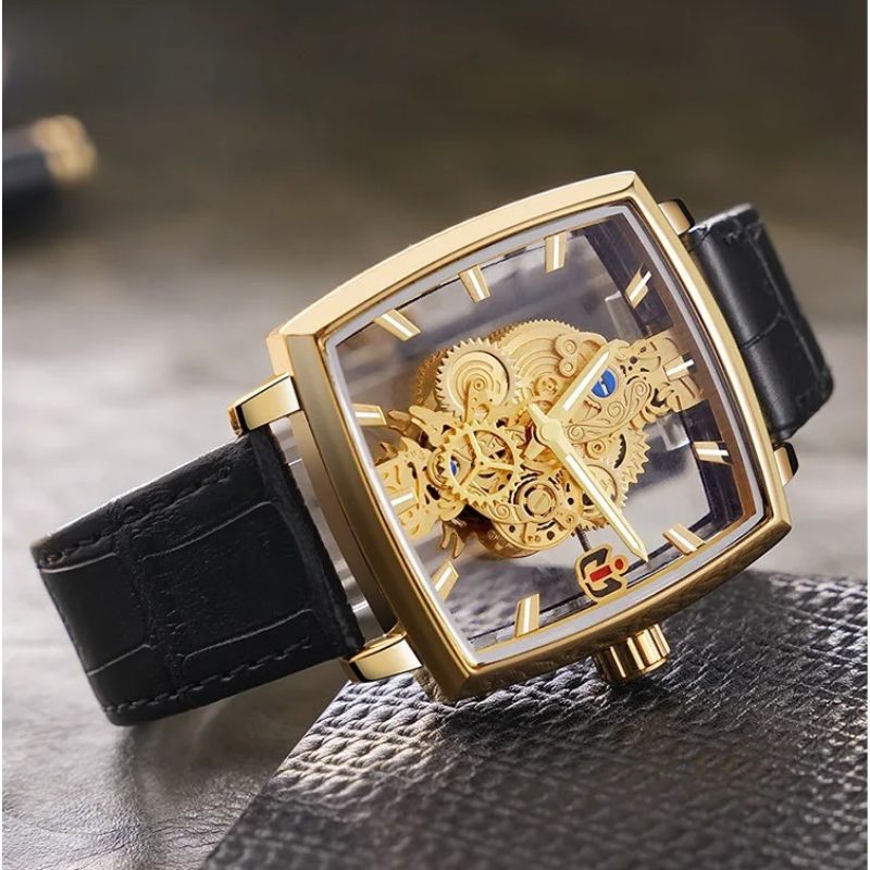 Square Steampunk watch