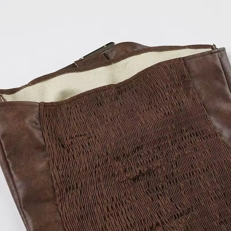 Grunge crop top bustier