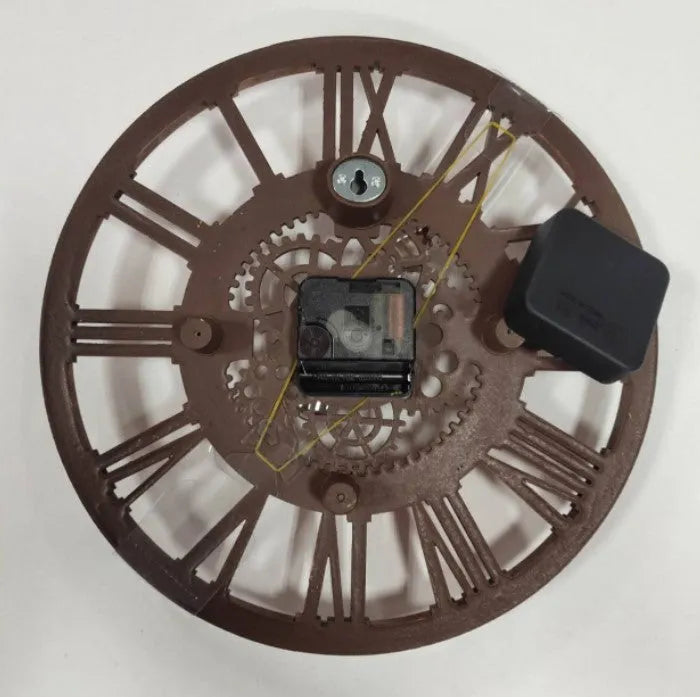 Steampunk clock with cogs