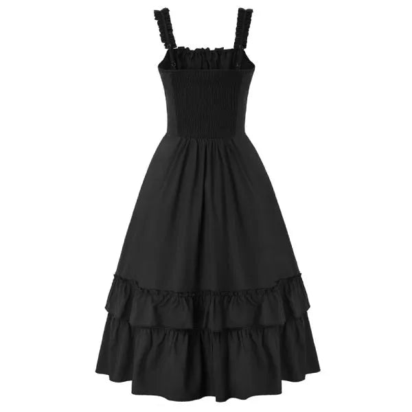 back of neo victorian dress