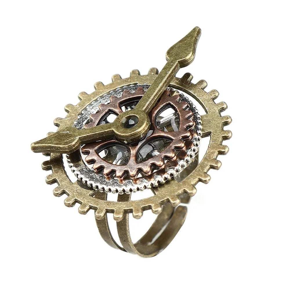 Steampunk clock ring