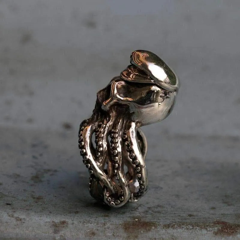 steampunk octopus ring profile