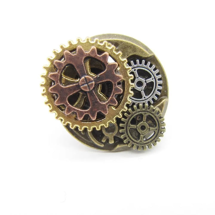 Steampunk ring with cogs