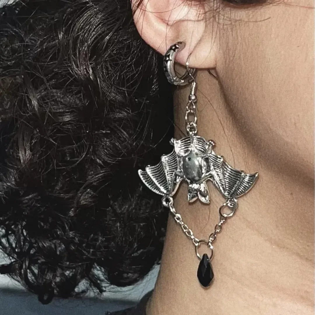 Bat Steampunk earrings