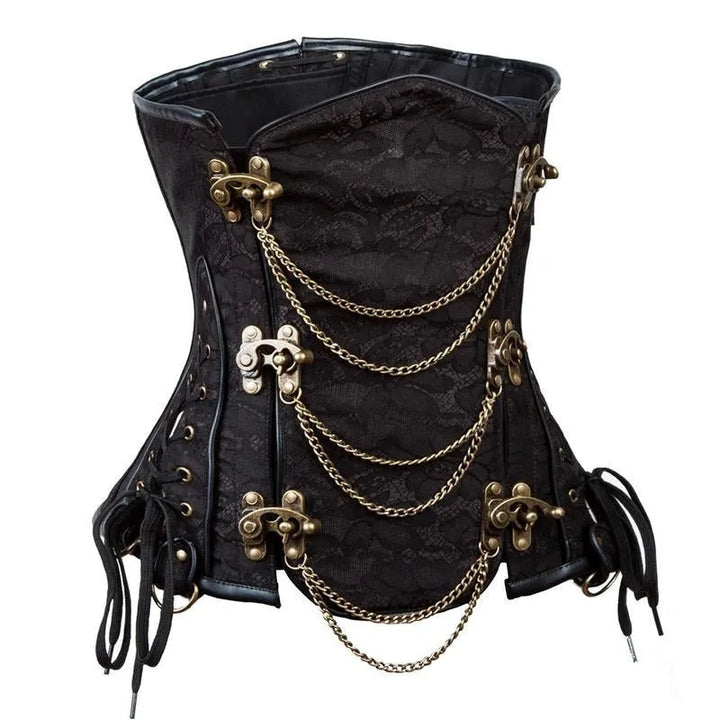 black high society steampunk corset