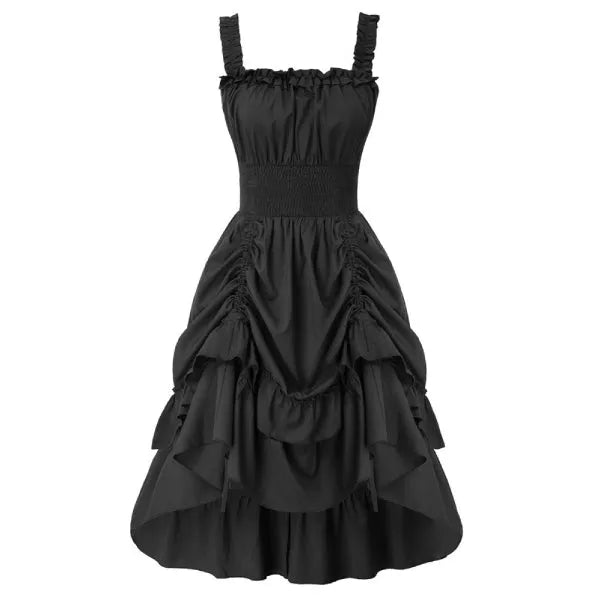 black neo victorian dress