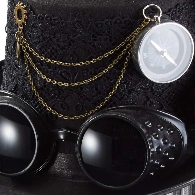 black steampunk hat
