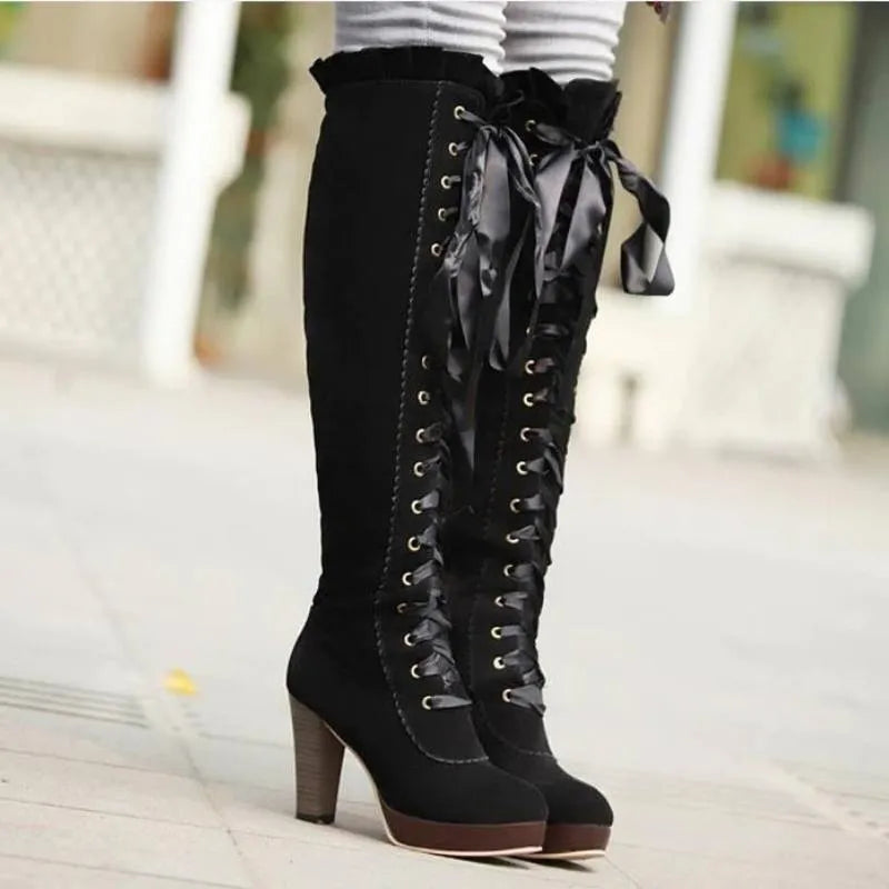black victorian boots