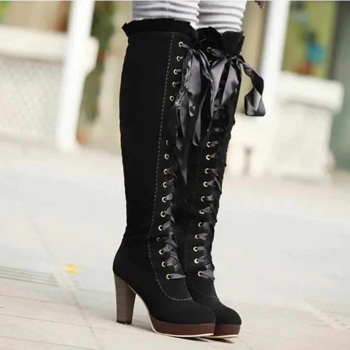 black victorian boots