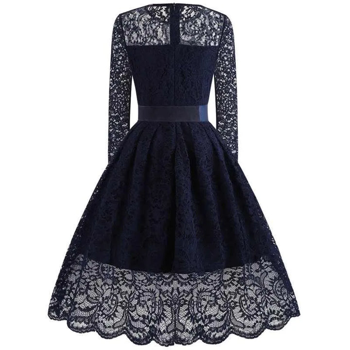 blue retro dress
