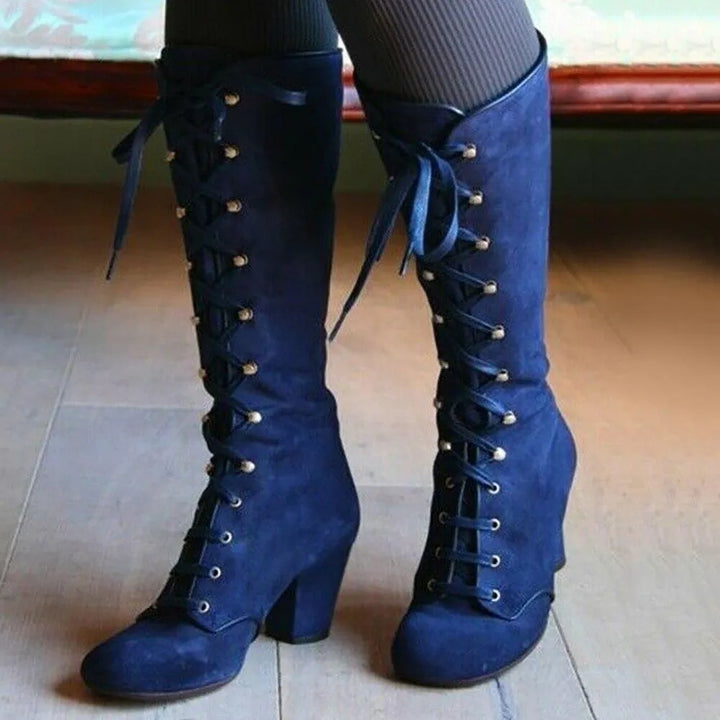 Steampunk lace-up boots
