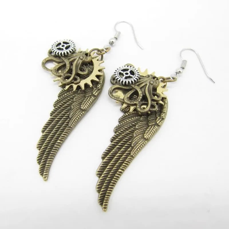 Bronze Steampunk earrings