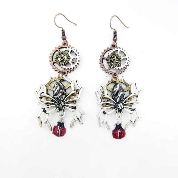 Spider Steampunk earrings