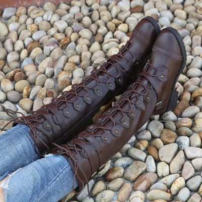 brown steampunk boots for cosplay